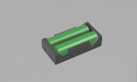Batterie Fall Mantel li ion 18650 s2 liion 3d print model - Mito3D
