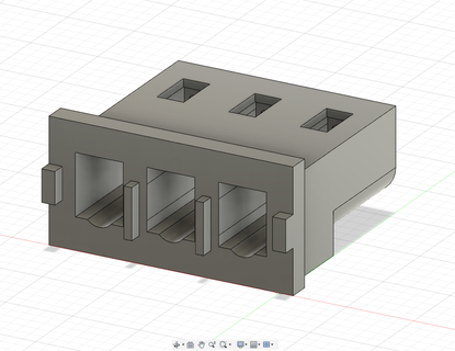 battery connector 3 pin 3d print model - Mito3D