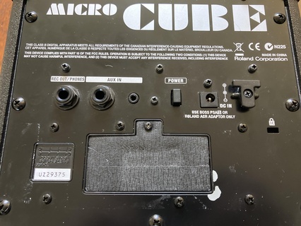 bateria cobrir bainha Roland micro cubo amplificador 3d print model - Mito3D