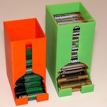 battery dispenser box aa aaa batteries home organization holder dispensor 3d print model - Mito3D