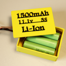 battery hard case - 3s li-ion li-po gadget rc pack diy lithium lipo liion 111v 2s lets print youtube video 3d print model - Mito3D