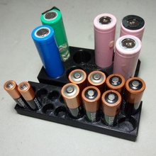battery holder gadget 18650 dispenser art 3d print model - Mito3D