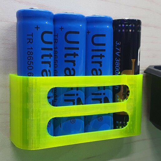 battery holder 18650 3D print model - Mito3D