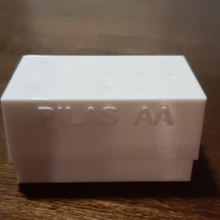 battery holder aa box batteries support 3d print model - Mito3D