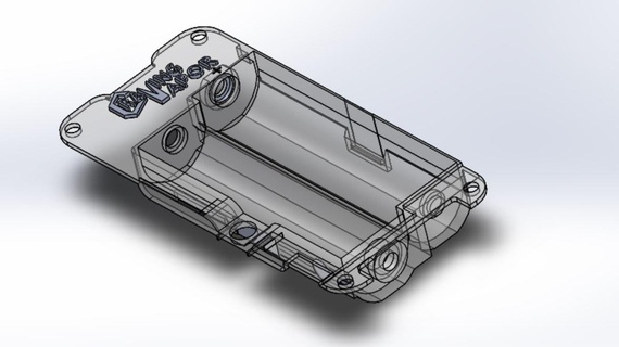 batterie titulaire soutien hexohm v3 vape vapeur boîtierbatterie 3d print model - Mito3D