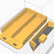 battery holder lipo 3s 10 000mah 3d print model - Mito3D