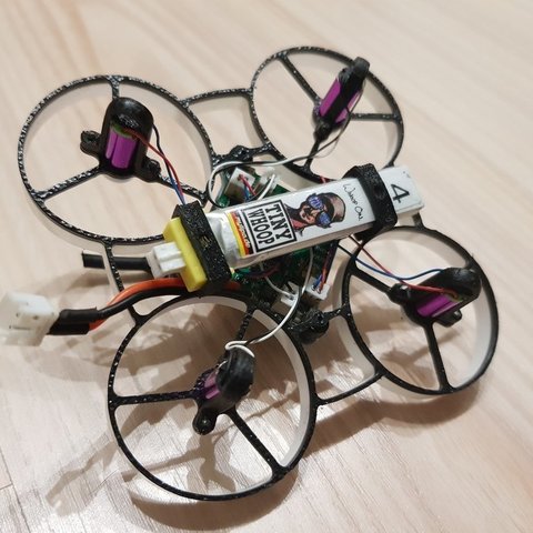 suporte para bateria de ragg-e upa quadro jogo rc veículos quadcopter 3D print model - Mito3D