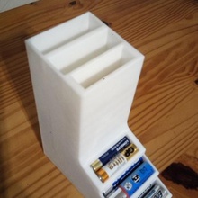 battery organiser gadget pile storage pack 3d print model - Mito3D