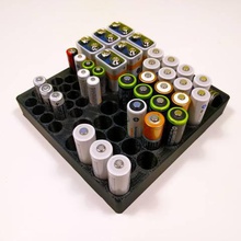 battery organizer home cells button cr2032 lr41 lr44 9v aaa box 3d print model - Mito3D