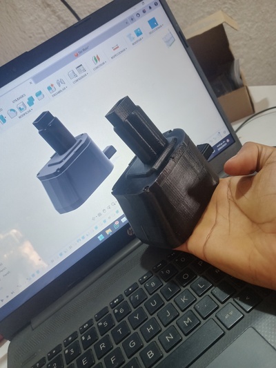 battery pack ps130 black & decker drill tools 3d print model - Mito3D