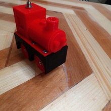 batterie alimenté locomotive bois pistes Jeu jouet train Piste 3d print model - Mito3D