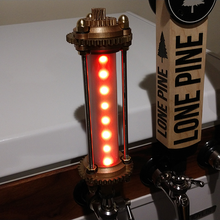battery powered steampunk tap handle beer 3d print model - Mito3D