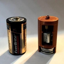 Batterie zittern Streich Taschenlampe Scherz Motor Shaker Spielzeug 3d print model - Mito3D