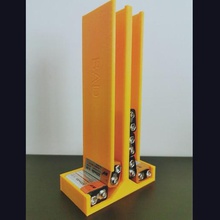 battery storage holder tool batteries 9v 3d print model - Mito3D