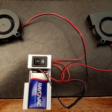 interruptor de la batería clip herramienta Batería 9 voltios electrónica 3d print model - Mito3D
