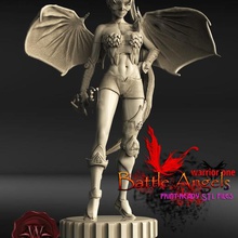 battle angel warrior one art anime statuette sculptures woman 3d print model - Mito3D