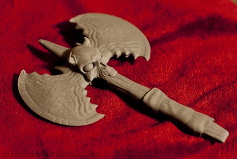 batalla hacha marco valenzuela cosplay arma medieval gótico disfraz 3d print model - Mito3D