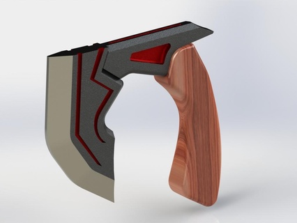 battle axe model - replica 3d print model - Mito3D