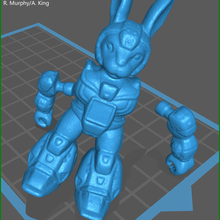battle beast rabbit kid stl file - original arm pegs beasts beastformers 3d print model - Mito3D