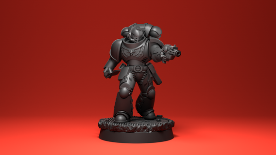 battle buddy 1 bits model Game space soldiers warhammer 3d print model - Mito3D