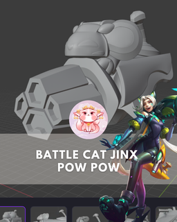 batalha gato azar repetição liga legendas arma 3d print model - Mito3D