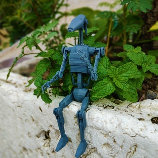 battle droid b1 - star wars tech robot print place machine articulated flexi toy mech 3d print model - Mito3D