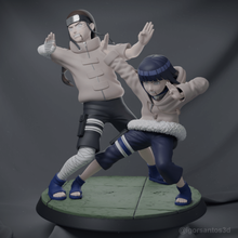 battle hyuga clan anime naruto neji hinata figure 3d print model - Mito3D