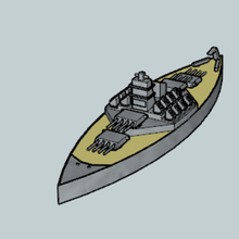 battle ship art 3d print model - Mito3D