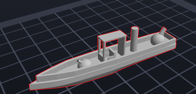 batalha navio gadget 3d print model - Mito3D