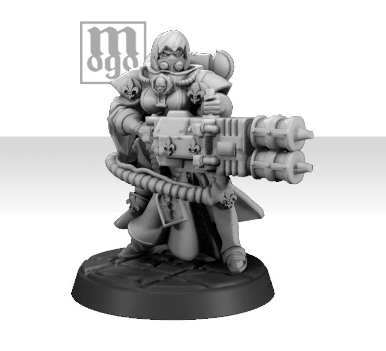 battle sister squad sororitas heavy support 22mm toy board game miniature wargame space marine 3D print model - Mito3D