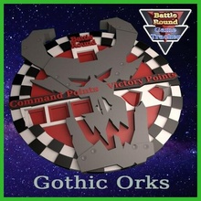 battle tracker 40k 9th edition warhammer 40000 goff style game 3d print model - Mito3D