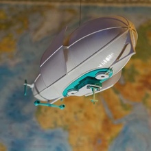 battle zeppelin lamp home 3d print model - Mito3D