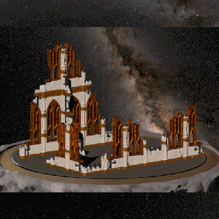 battlefield builder - free ruin 4 grimdark sci-fi ruins imperium imperial 3d print model - Mito3D