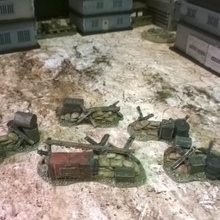 campo de batalla obstacles game terrain scenery wargame tabletop rpg skirmish post-apocalyptic 15mm 28mm 32mm building 3d print model - Mito3D