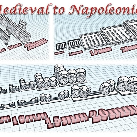 battlefields accessory 2 medieval wargame napolon warhammer napoleon town house building scenery diorama 3D print model - Mito3D