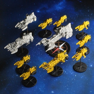 battlefleet gothic style marine fleet - bootneck pack space bfg wargaming billion jarhead 4000 dark wolf raven angels 3d print model - Mito3D