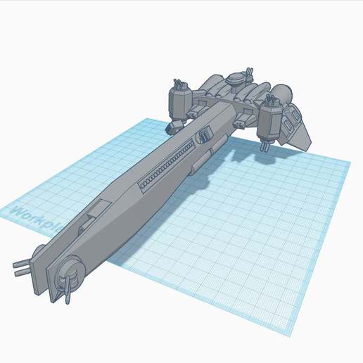 Schlachtschiff space cruiser claudius Spiel Kreuzer battleship Brettspiel Raumschiff Fahrzeuge 3D print model - Mito3D