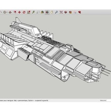 battleship galactique divers 3d print model - Mito3D
