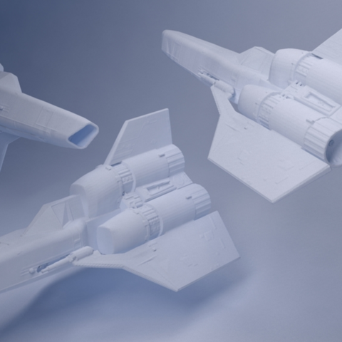 battlestar galactica viper game 3D print model - Mito3D