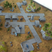 battletech - modular destructible airport 3d print model - Mito3D
