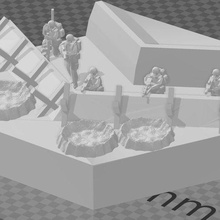 Battletech infanterie hexagone 3d print model - Mito3D