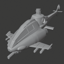 battletech mantis vtol game miniature board mechwarrior helicopter 3d print model - Mito3D