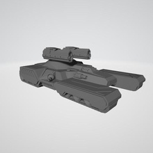 battletechnology carnivore assault tank game 6mm battletech 3d print model - Mito3D