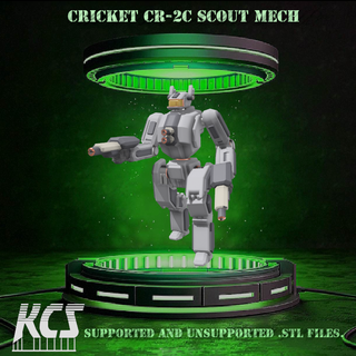 Battleteknoloji kriket cr 2c mekanik Battletech 6mm 10mm 15mm 28mm bilimkurgu sci fi 3d print model - Mito3D