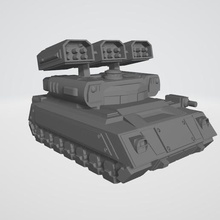 battletechnology goblin 3 versions 6mm tank battletech 3d print model - Mito3D