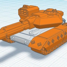 Battletechnologie Gorgan Panzer Battletech 6mm scifi 3d print model - Mito3D