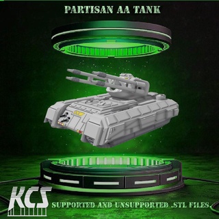 Battletechnologie Partisan aa Panzer Battletech 6mm 10mm 15mm 28mm scifi sci fi 3d print model - Mito3D