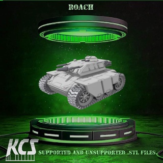 battletechnology roach battletech 6mm 10mm 15mm 28mm scifi sci-fi tank 3d print model - Mito3D