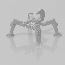 Battletechnologie Skorpion Quad mech Spiel sci fi 6mm Gehhilfe 3d print model - Mito3D