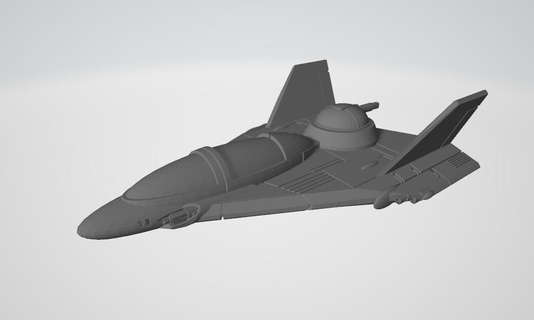 battletechnology sl-15 slayer aerotech battletech 6mm spaceship jet 3d print model - Mito3D